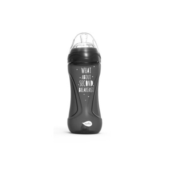 Biberon 330ml Nuvita Mimic® Cool! - negru - 6052 Biberon 330ml Nuvita Mimic® Cool! - negru - 6052