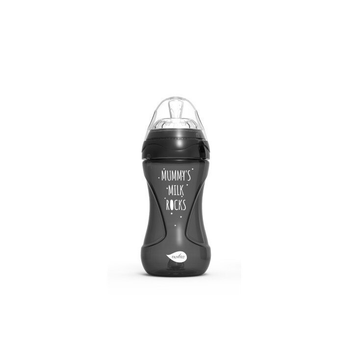 Biberon 250ml Nuvita Mimic® Cool! - negru - 6032