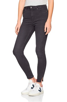 Blugi pentru femei cu talie inalta, Pieces Skinny Jeans 17095924, marimea XS, negru Blugi pentru femei cu talie inalta, Pieces Skinny Jeans 17095924, marimea XS, negru