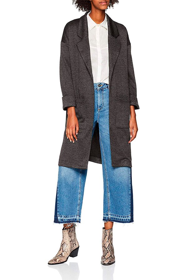 Vesta eleganta Pieces 17090175, marimea M, culoare gri-negru