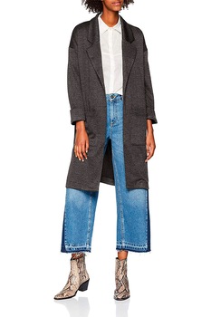 Vesta eleganta Pieces 17090175, marimea M, culoare gri-negru Vesta eleganta Pieces 17090175, marimea M, culoare gri-negru