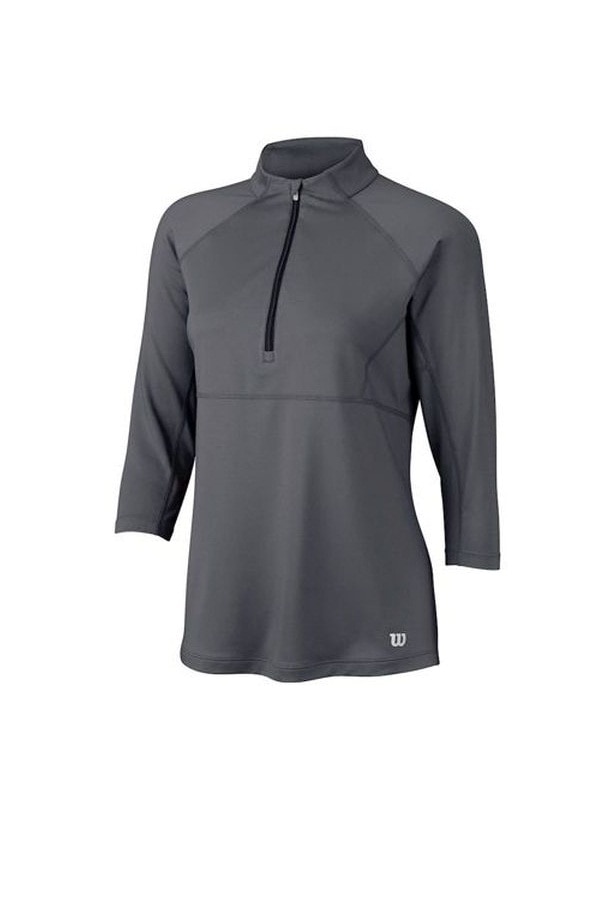 Bluza sport Wilson Quarter Zip Neck, Gri, M
