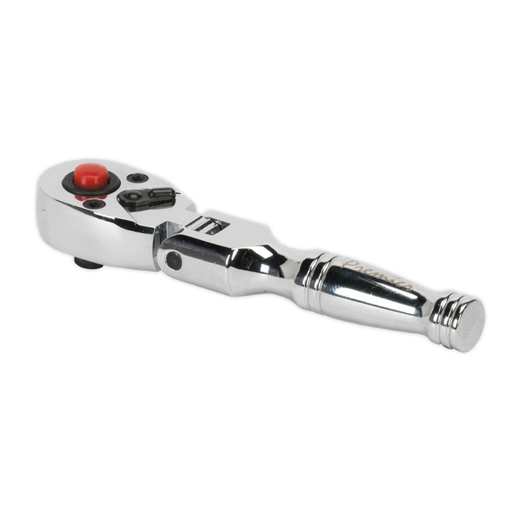 Cheie scurta cu clichet reversibil si capat flexibil, 1/4", Sealey