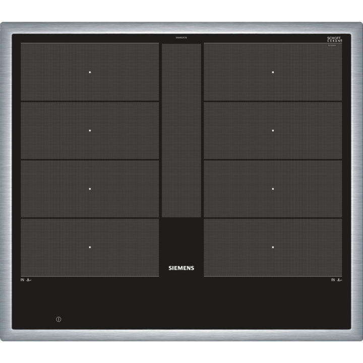 Plita cu inductie, Siemens EX645LYC1E iQ700, Negru/Inox