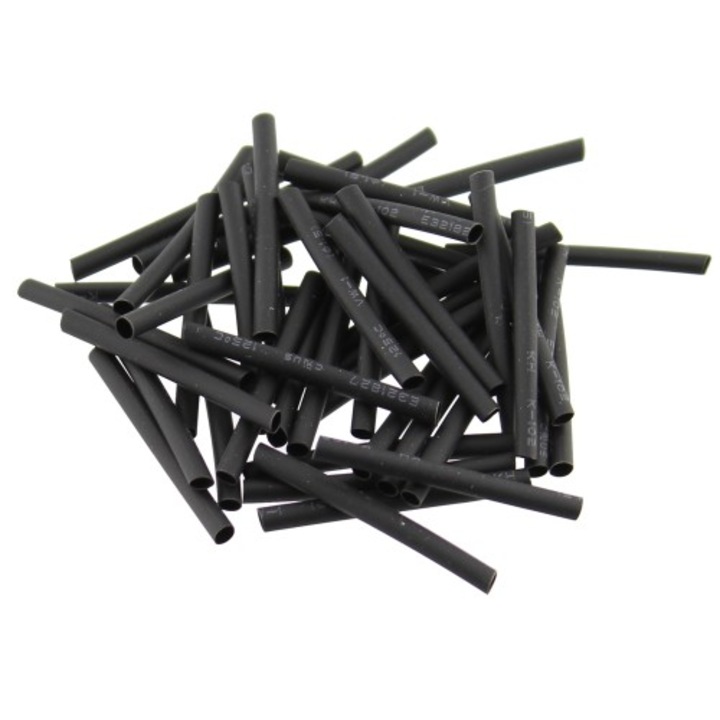 Set 50 tuburi termocontractante 1mm, lungime 3cm - 199020