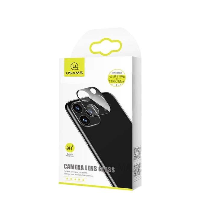 Protectie lentile camera spate pentru iPhone 11 Pro Max, USAMS