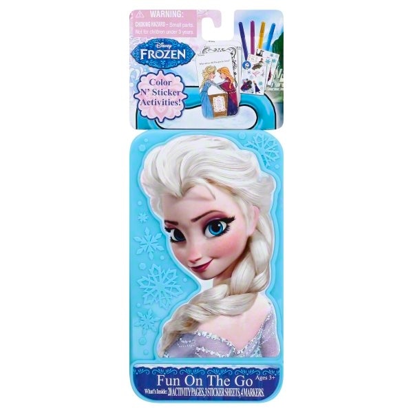 Set creatie Frozen cu 4 carioci si stickere