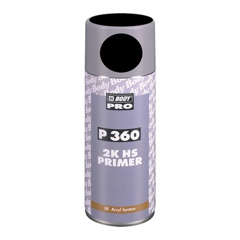 Spray 2k primer 360, HB Body, negru, 400 ml Spray 2k primer 360, HB Body, negru, 400 ml