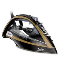 Aparat de calcat Tefal FV9865E0 Ultimate Pure Iron, 3200W, capacitate rezervor de apa 350 ml, auriu/negru