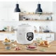 Multicooker inteligent cu gatire sub presiune Tefal Cook4me+ CY851130, 1600W, vas ceramic antiaderent 6L, 6 moduri de gatit, 150 de retete preinstalate, functie pastrare la cald, alb