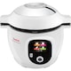 Multicooker inteligent cu gatire sub presiune Tefal Cook4me+ CY851130, 1600W, vas ceramic antiaderent 6L, 6 moduri de gatit, 150 de retete preinstalate, functie pastrare la cald, alb