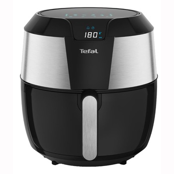 Friteuza fara ulei Tefal Easy Fry XXL EY701D15, 1850W, 1.6kg, Temperatura ajustabila, 8 programe, Functie Auto OFF, Tehnologia 3D Air Pulse, Negru/inox Friteuza fara ulei Tefal Easy Fry XXL EY701D15, 1850W, 1.6kg, Temperatura ajustabila, 8 programe, Functie Auto OFF, Tehnologia 3D Air Pulse, Negru/inox
