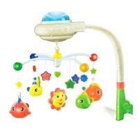 Carusel muzical pentru patut bebe, cu proiector lumina,Multicolor