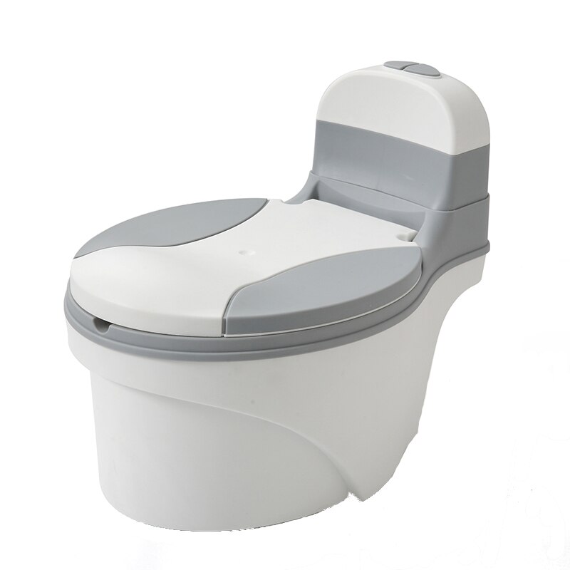 Minitoaleta educationala pentru copii Little Mom Baby Potty Grey