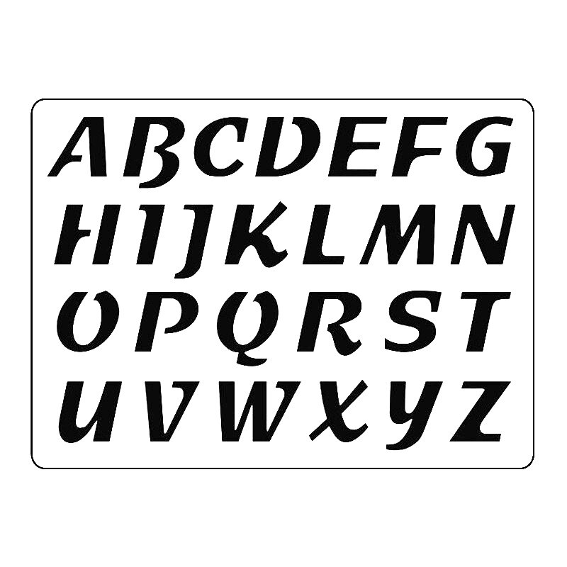 Sablon S24 - Majuscule inclinate