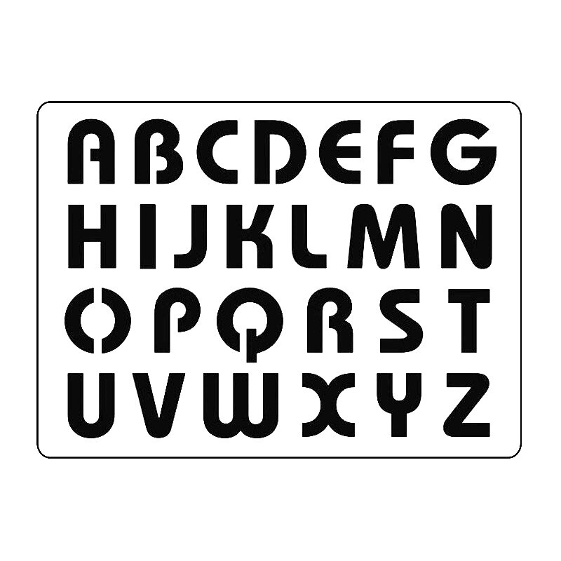 Sablon S21 - Majuscule rotunjite