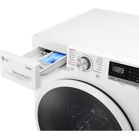 Masina de spalat rufe LG F4WT409AIDD, 9 kg, 1400 RPM, Clasa A+++, AI Direct Drive, Steam, Smart Diagnoisis, WiFi, Alb