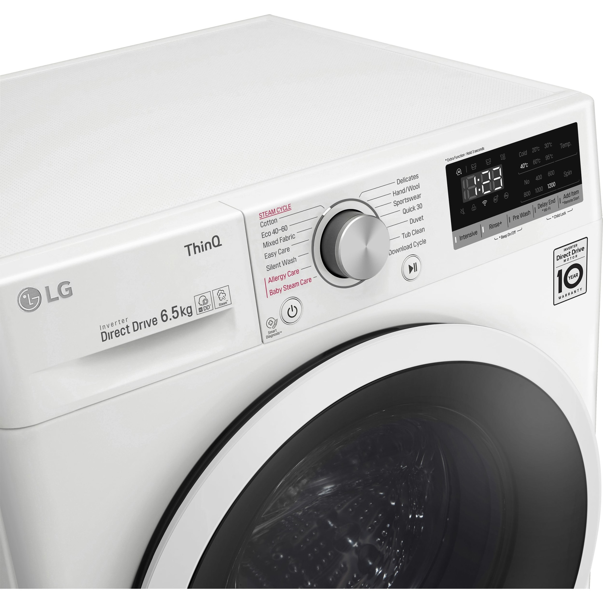 LG F2WT4S6AIDD Elöltöltős keskeny mosógép, 6.5 kg, 1200 ford/perc, AI ...
