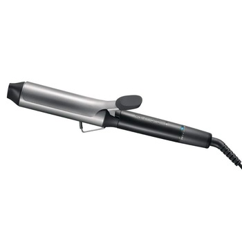 Ondulator de par Remington , Tambur de 38 de mm , Cablu rasucibil , Suport pliabil termorezistent, Voltaj universal, Varf rece , 140-210°C, Invelis ceramic, Negru/Argintiu Ondulator de par Remington , Tambur de 38 de mm , Cablu rasucibil , Suport pliabil termorezistent, Voltaj universal, Varf rece , 140-210°C, Invelis ceramic, Negru/Argintiu