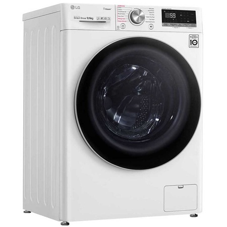 Masina de spalat rufe cu uscator LG F4DV709H1, Spalare 9 kg, Uscare 6 kg, 1400 RPM, Clasa A, AI Direct Drive, Turbo Wash, Steam+, Eco Hybrid, WiFi, Alb