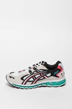 Asics, Pantofi pentru alergare cu garnituri de piele intoarsa Gel Kayano 5 360, Alb/Negru/Roz, 13 Asics, Pantofi pentru alergare cu garnituri de piele intoarsa Gel Kayano 5 360, Alb/Negru/Roz, 13