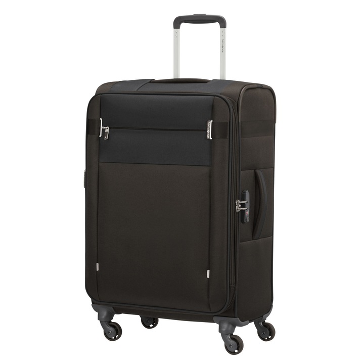 Troler spinner 66cm extensibil negru, Samsonite, citybeat