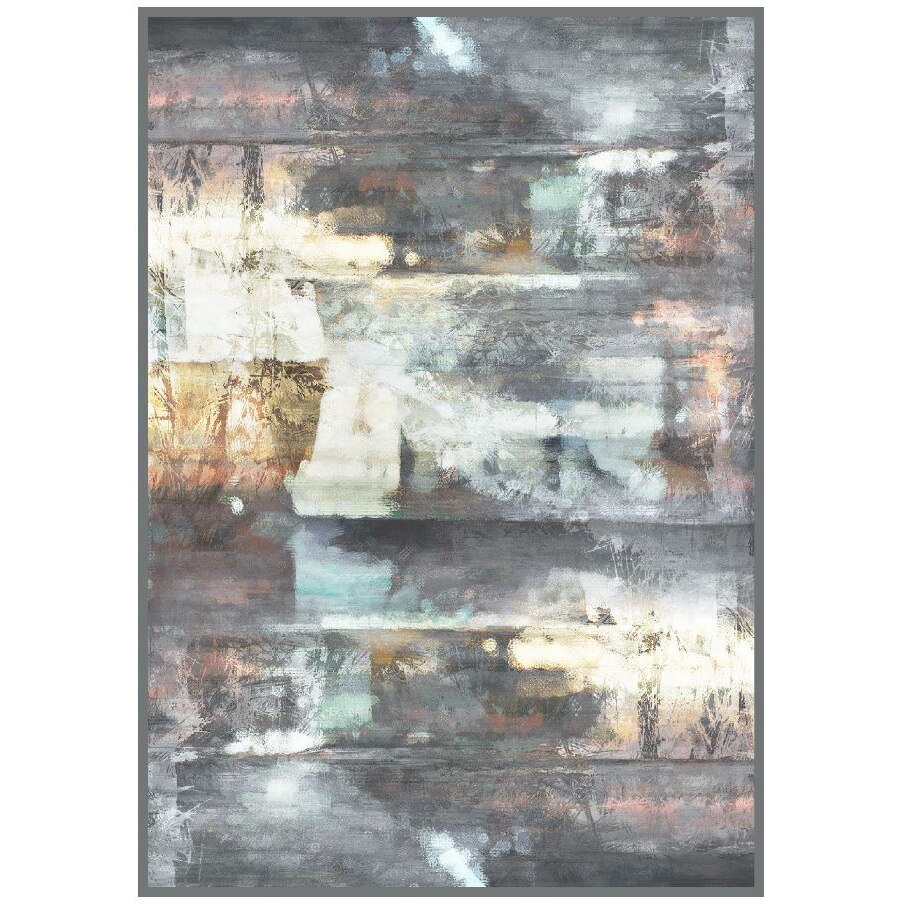 Covor cu print digital Kring Bangalore, 140x200 cm, 100% bumbac, Multicolor