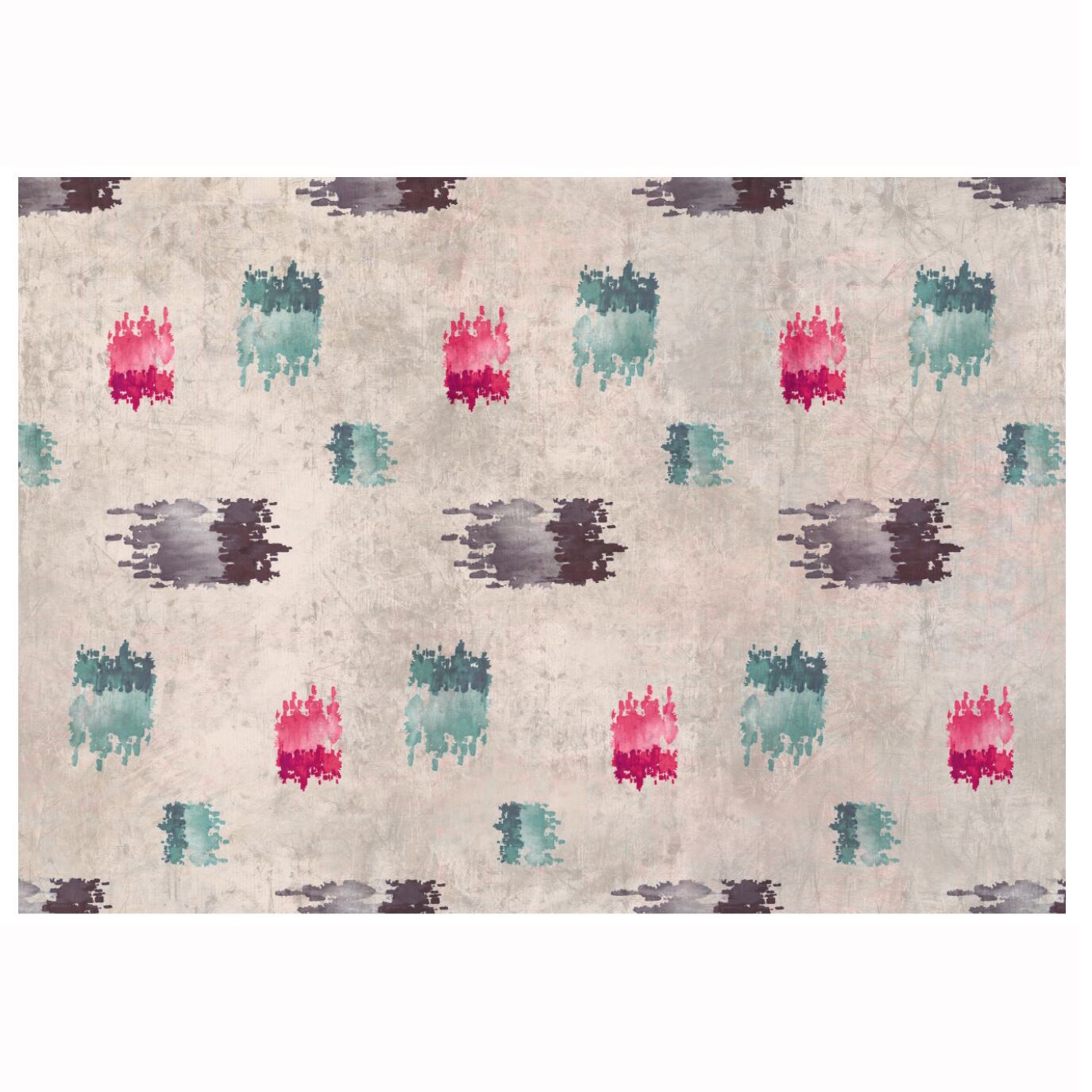 Covor cu print digital Kring Indore, 160x230 cm, 100% bumbac, Multicolor