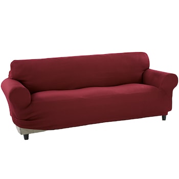 Husa elastica pentru canapea 3 locuri Kring Nairobi, intre 180-220 cm, 60% bumbac+ 35% poliester + 5% elastan, Bordeaux Husa elastica pentru canapea 3 locuri Kring Nairobi, intre 180-220 cm, 60% bumbac+ 35% poliester + 5% elastan, Bordeaux