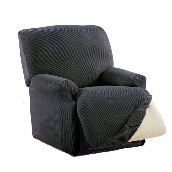 Kring Nairobi Lábtartós fotel huzat, 70-110 cm, 60% pamut+ 35% poliészter + 5% elasztán, Szürke