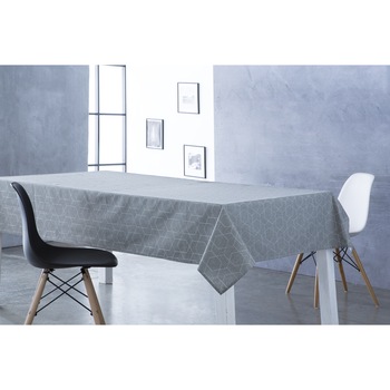 Fata de masa Kring Aitana Gris, 35% bumbac + 65% poliester, 140x140 cm, Gri Fata de masa Kring Aitana Gris, 35% bumbac + 65% poliester, 140x140 cm, Gri