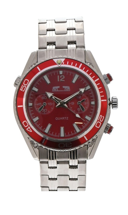 Ceas barbati automatic, elegant, Silver Matteo Ferari MF168CBSILVERROSU