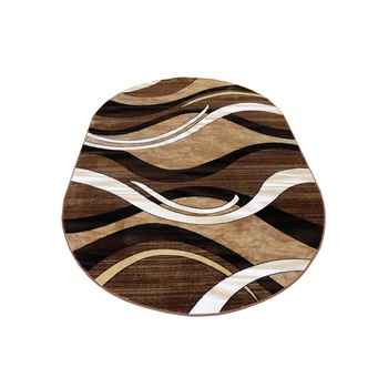 Covor Gold COLLECTION oval 125x200 cm -0845 maro/bej Covor Gold COLLECTION oval 125x200 cm -0845 maro/bej