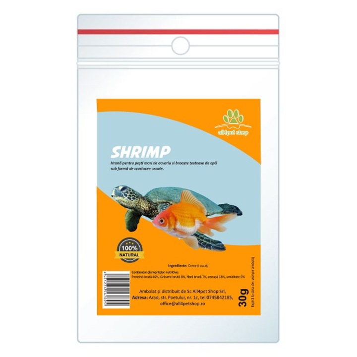 Hrana pentru Broaste testoase Shrimp, 30g