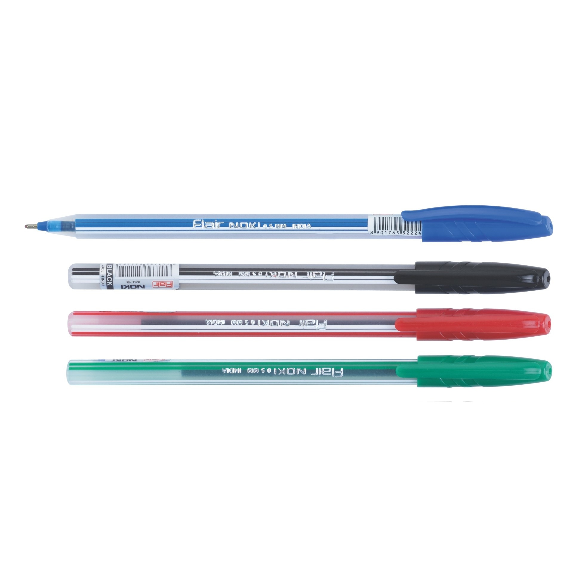 Pix unica folosinta corp transparent 50/set, 0.7mm rosu, Noki, Flair