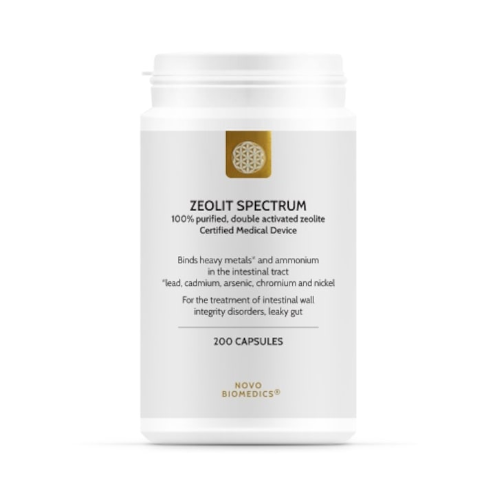 Zeolit Spectrum Austria - zeolit pur 100%, dublu activat, 200 capsule