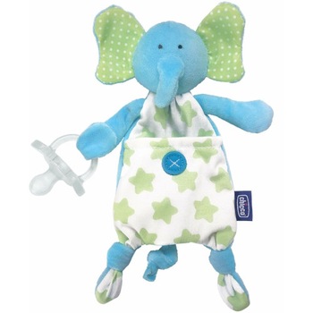 Suport Chicco Suzeta 3 in 1 Pocket Friend Elefant Suport Chicco Suzeta 3 in 1 Pocket Friend Elefant