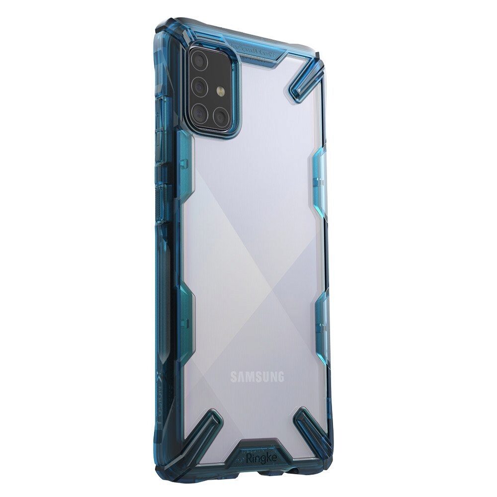 Husa Antisoc Ringke Fusion X pentru Samsung Galaxy A71, Albastru