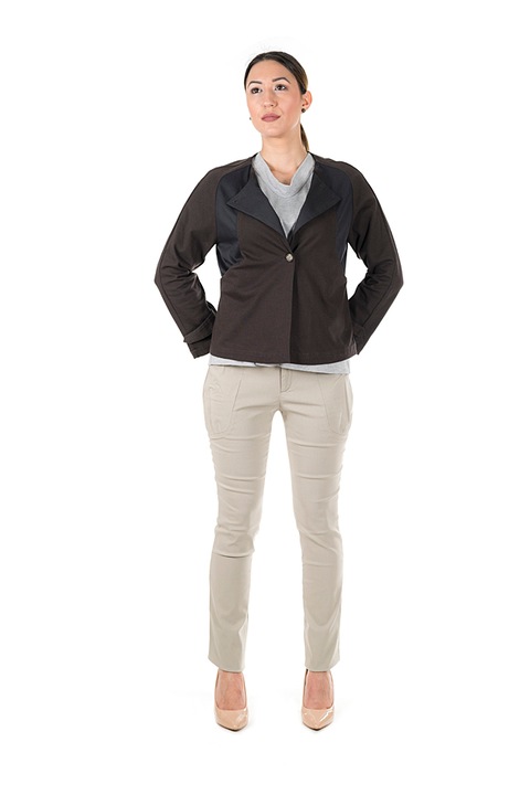 Jacheta Organic jacket Steffboutique , Material 100% bumbac, Maro, S