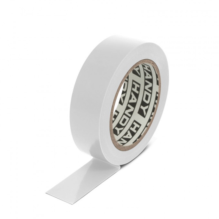 Set 10 bucati banda izolatoare- 19 mm x 10 m - Alb