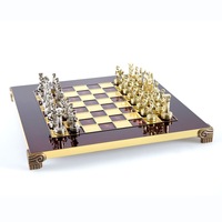 set sah manopoulos  cavaleri medievali culoare tabla rosu bordeaux imagen 43_0_
0