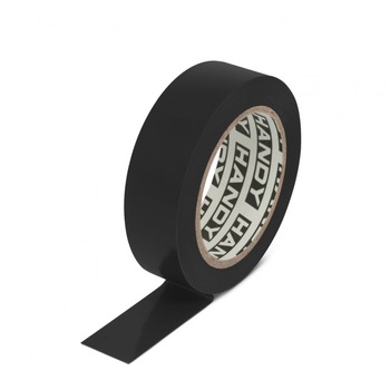 Banda izolatoare, latime 19 mm, lungime 20 m, culoare negru Banda izolatoare, latime 19 mm, lungime 20 m, culoare negru