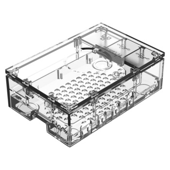 Carcasa din acryl Celltek compatibila Raspberry PI 4, transparent Carcasa din acryl Celltek compatibila Raspberry PI 4, transparent
