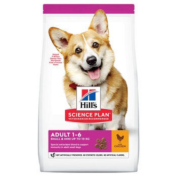 Hrana Uscata pentru Caini, Hill's SP Canine Adult Small & Miniature Pui, 1,5 Kg Hrana Uscata pentru Caini, Hill's SP Canine Adult Small & Miniature Pui, 1,5 Kg
