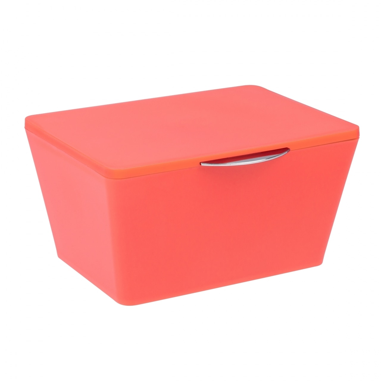 Cutie depozitare cu capac, Wenko Brasil, coral
