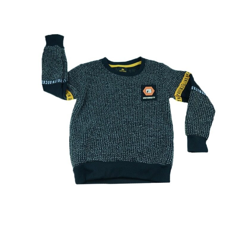 Pulover cu maneca lunga pentru baieti Happy House HB-2062, Negru