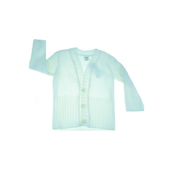 Cardigan maneca lunga pentru fete Artex CFA1, Alb, 80 cm Cardigan maneca lunga pentru fete Artex CFA1, Alb, 80 cm
