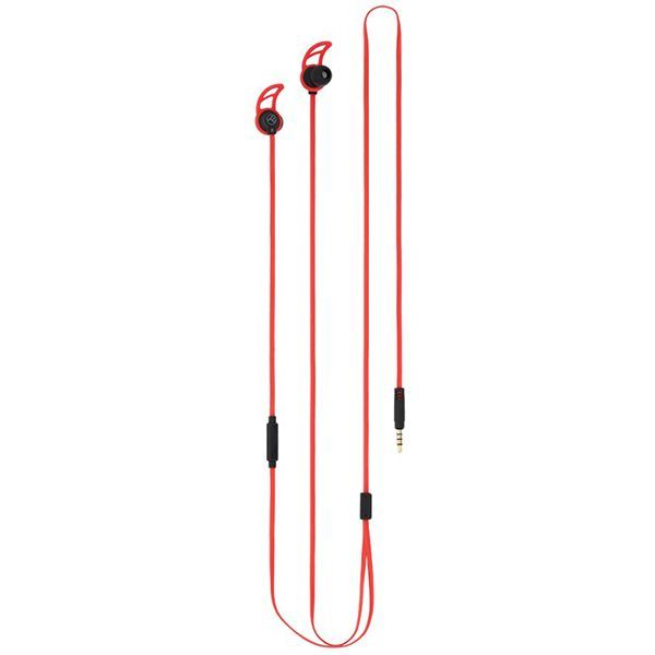Casti In-ear Comfy Tellur, Cu fir 1.2 m, Rezistent la noduri, Jack 3.5mm, Rosu
