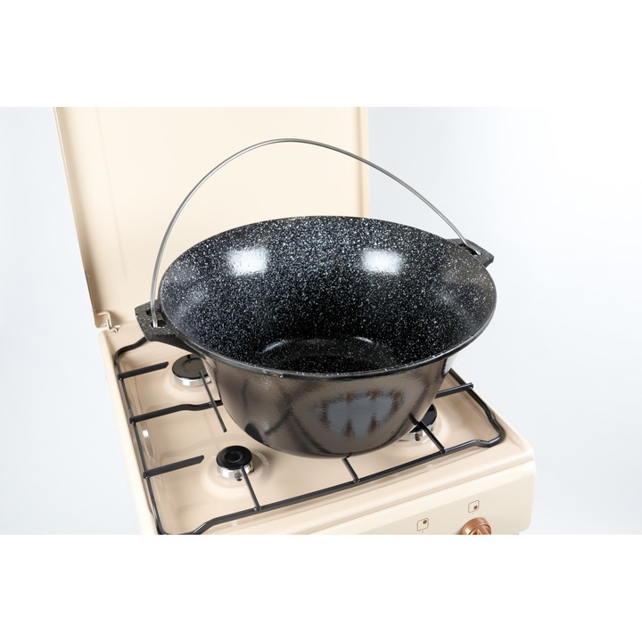 Ceaun din fonta emailat interior/exterior, 14.5 l