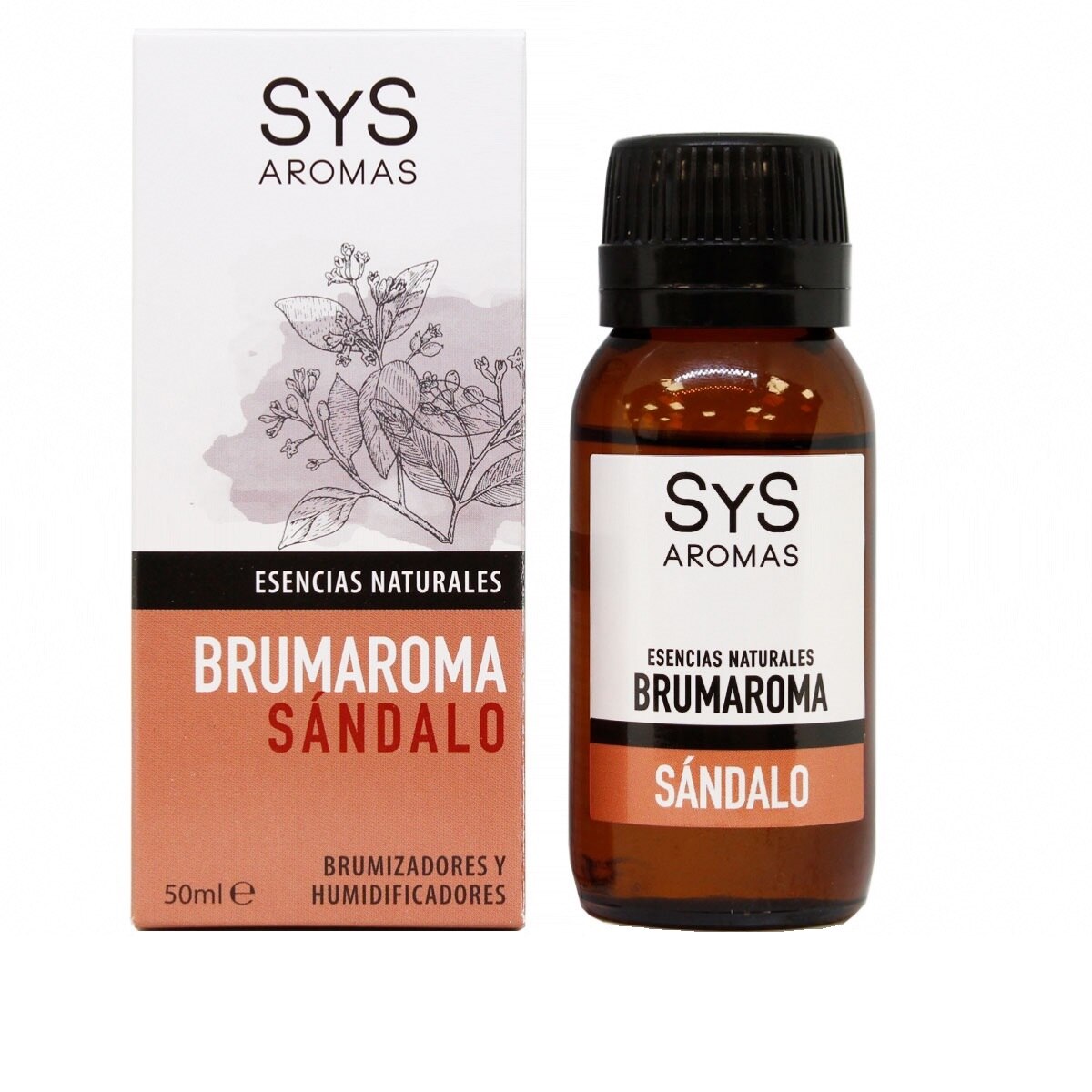 Esenta naturala Brumaroma difuzor aromaterapie / umidificator, Santal 50 ml
